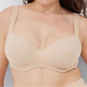 Cacique Smooth Lightly Lined Balconette Bra in a tan -NWT